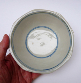 Chinese porcelain bowl green blue pink decoration