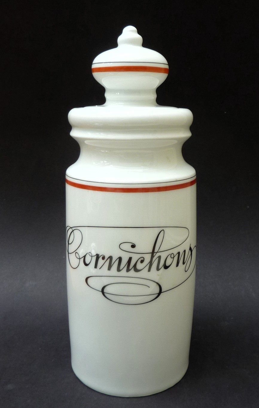Porcelaine d'Auteuil Bistrot augurkenpot Cornichons