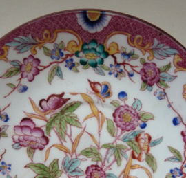 Sarreguemines Minton pattern 216 coffee cup with saucer