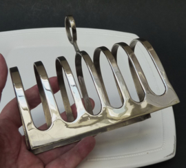 Verzilverd Art Deco toastrekje