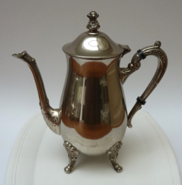 Chromed Rococo style coffee teapot