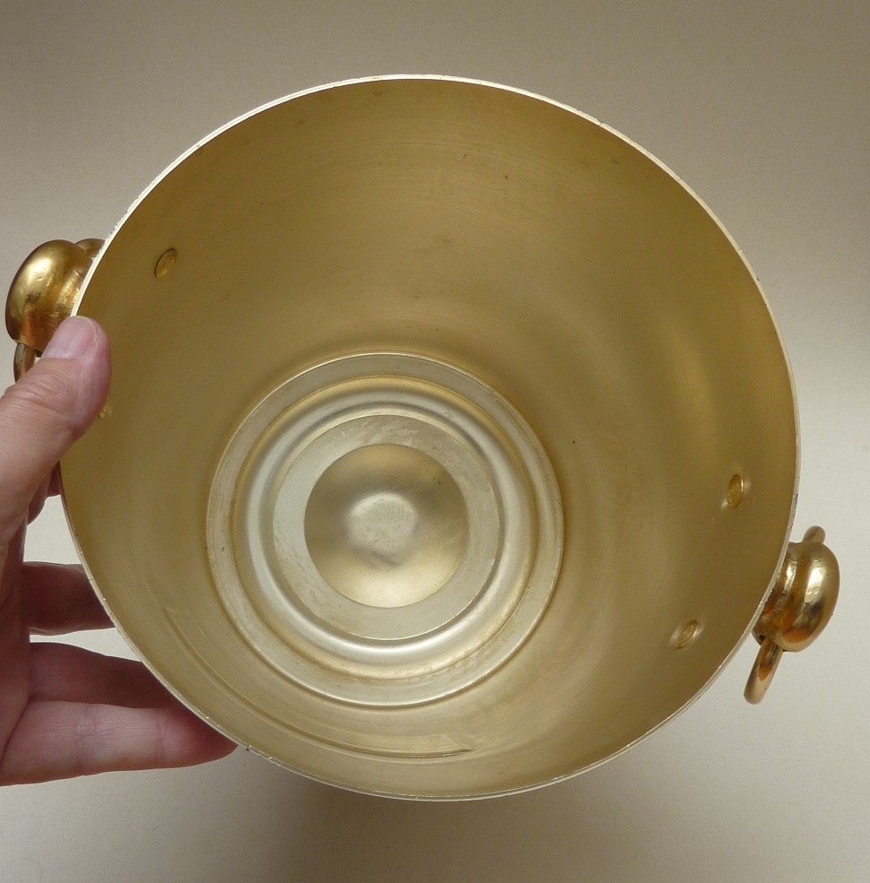 Monmousseau goudkleurige aluminium champagnekoeler