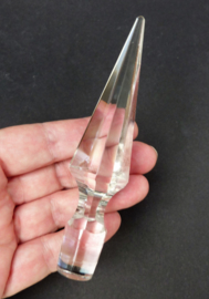 Antique crystal pyramid decanter