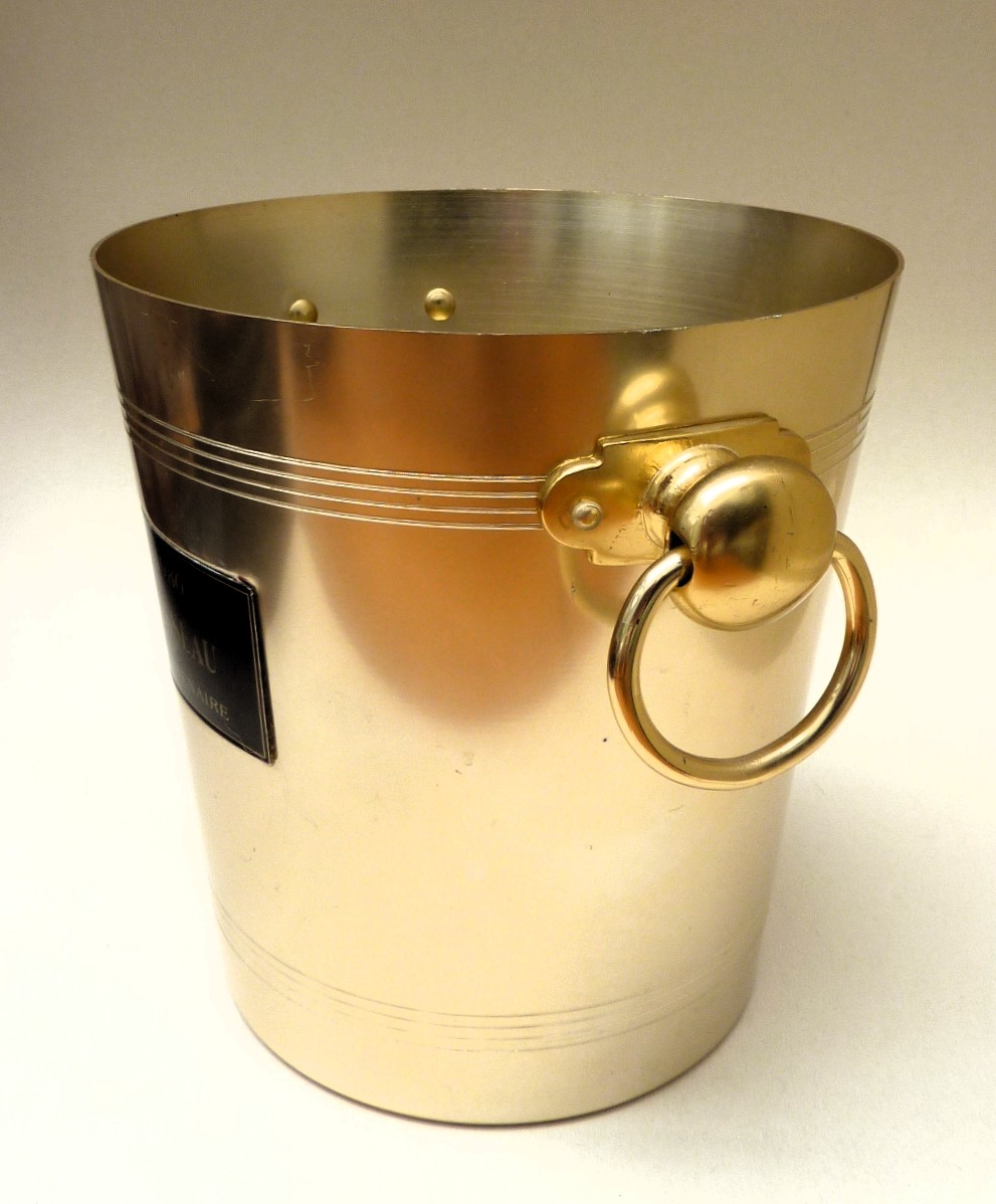 Monmousseau goudkleurige aluminium champagnekoeler
