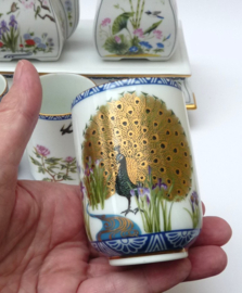 Franklin Mint Birds and Flowers Japanse theekom