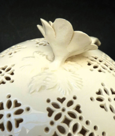 Leedsware classical creamware sauce bowl