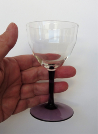 Kristalunie Logos paars wijnglas