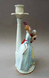 Gerold Tettau Bavaria porseleinen kandelaar Courting Couple