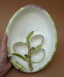 Italiaanse faience antipasti schaal