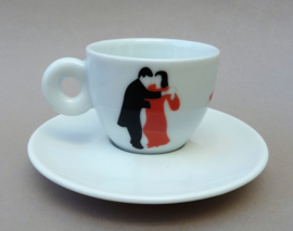 Illy Art Collection 1999 Marco Lodola Tazzine Ballerine espresso kop en schotel  nr 4