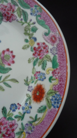 Qianlong Famille Rose bord