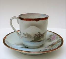 Eades Japan Early Showa demitasse cup with saucer