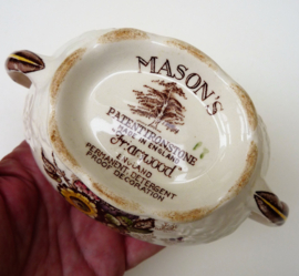 Mason's Friarswood lidded handled sugar bowl