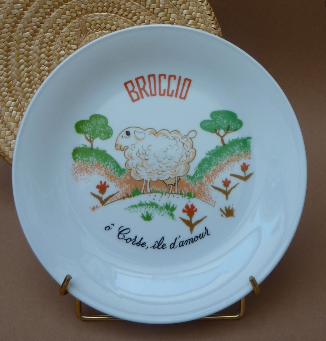 French porcelain cheese plates