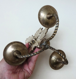 Silver plated Mid Century Holly candlestick