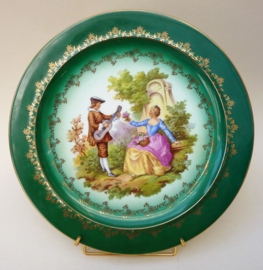 Gloria Rembrandt Fragonard courting couple high tea cake plate