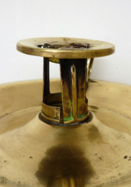 Brass chamberstick with patent number 19th century