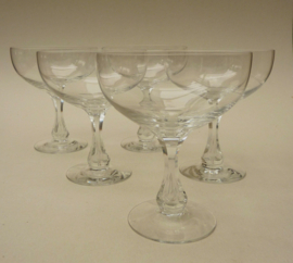 Orrefors Coronation kristallen champagne coupes