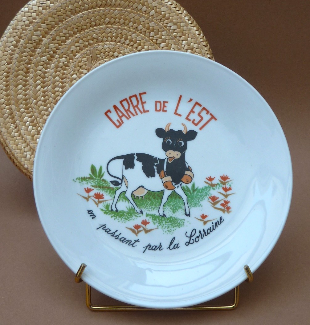 French porcelain cheese plates