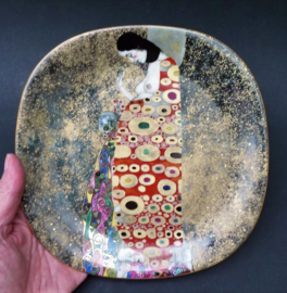 Lilien Porzellan Gustav Klimt Die Hoffnung wall plate