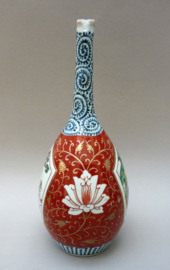 Japanese Edo Imari porcelain bottle vase