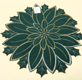 Kerstster onderlegger Kersttafeldecoratie textiel