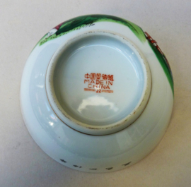 Vintage Chinese bowl with ladies and calligraphy