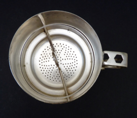 Franse Art Deco verzilverde eenpersoons cafetiere
