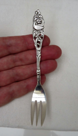 Gero 90 reticulated silver plated cake fork set
