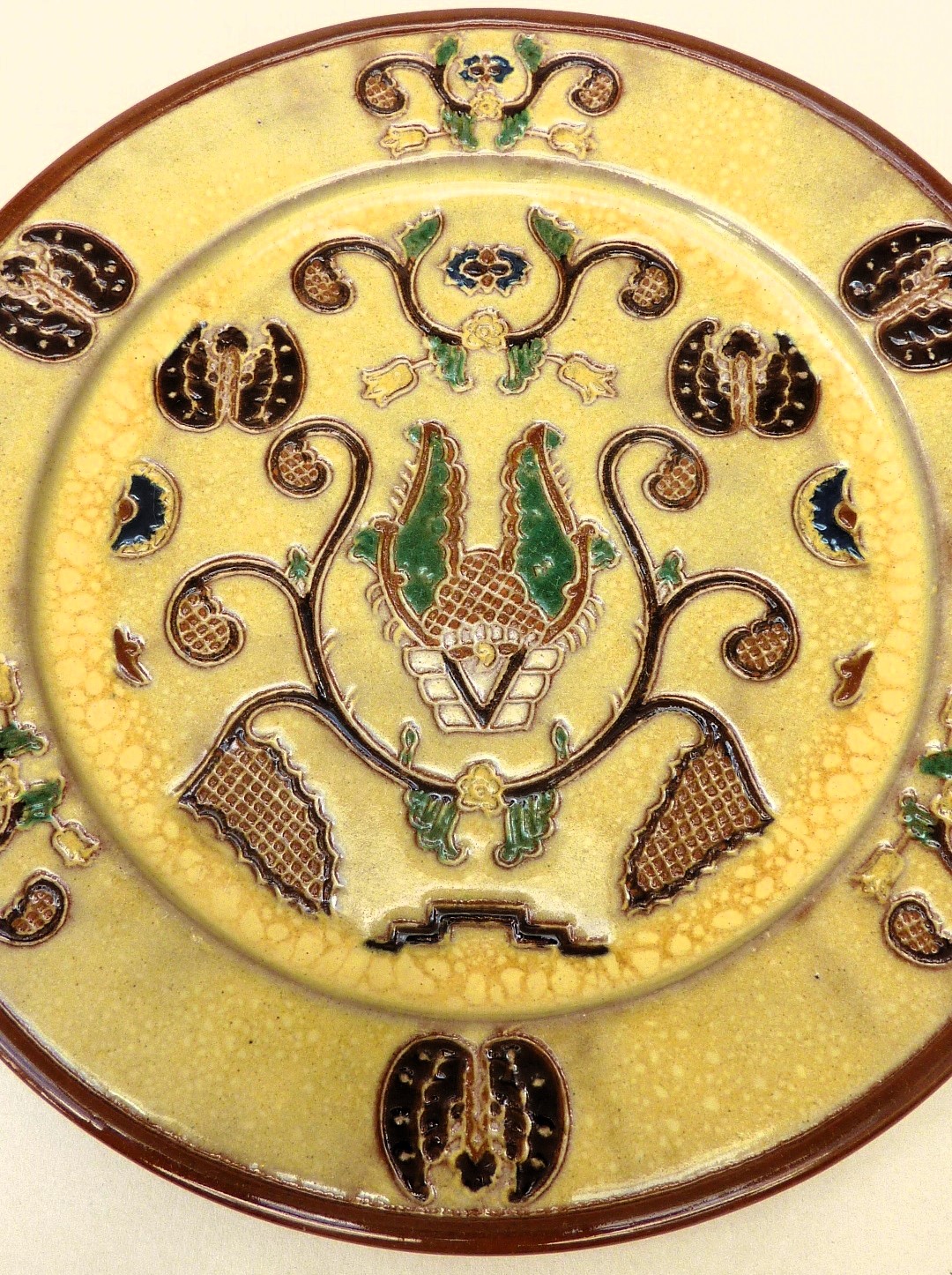 Majolica dinerborden Meandallai Indonesie