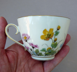 Krautheim bone china cup with saucer in flower pattern H