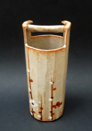 Japanese Studio Pottery Ikebana vase signed