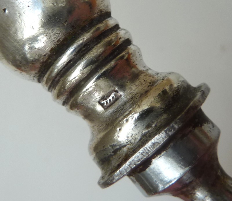 Antique French silver plated meat carving set