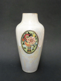 Art Deco porcelain lusterware vase