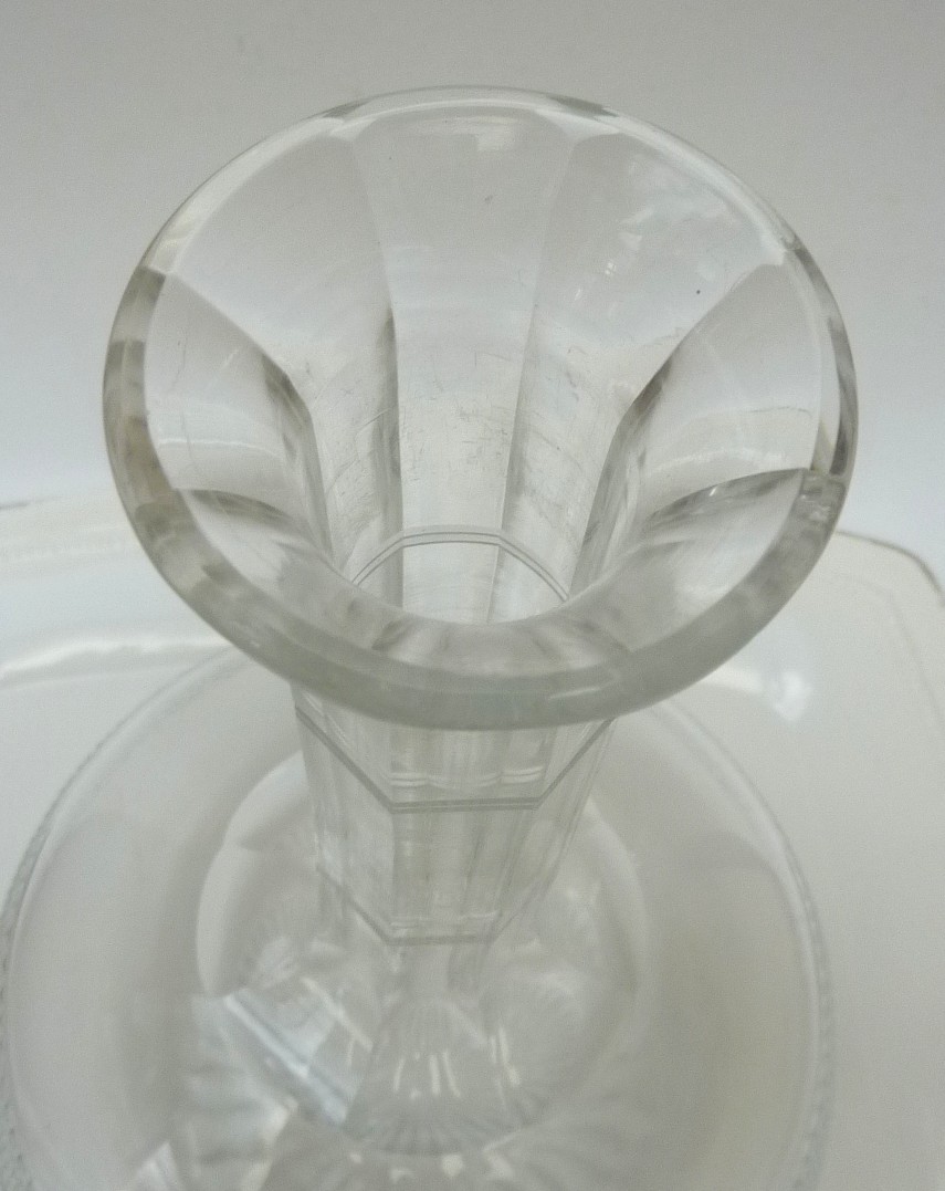 Victorian shaft and globe decanter