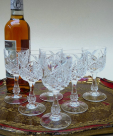 Cristal d'Arques Durand kristallen likeurglazen Palais
