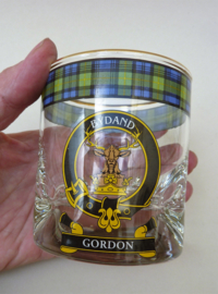 The Gordon Highlanders clan old fashioned whisky tumbler glas 