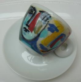 Illy Collection 1993 Sandro Chia Facce Italiane espresso cup 1588