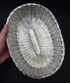 Silver plated braided bread basket