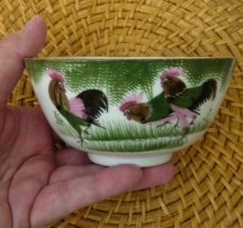 Chinese porcelain rooster bowl