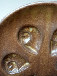 Studio pottery snail dishes