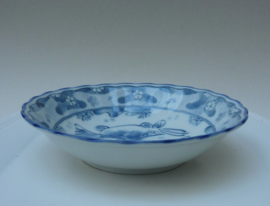 Japanese blue white Jitsu-to porcelain Fish bowl