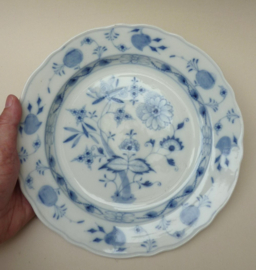 Carl Teichert Meissen Zwiebelmuster bord 25 cm