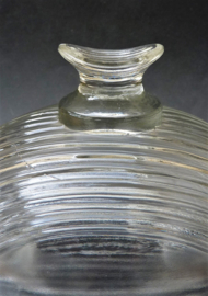 Leerdam Floris Meijdam Mid Century persglazen kaasstolp Libra