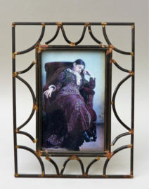 Art Deco wrought iron picture frame