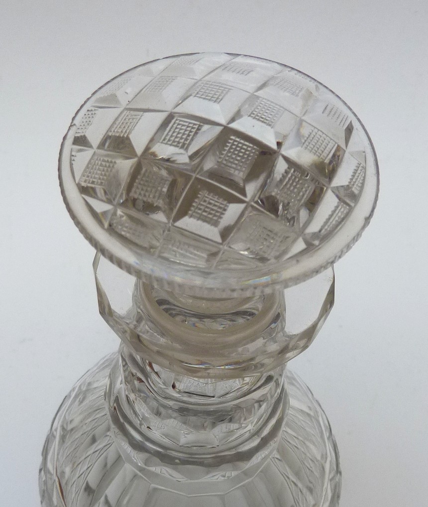 Anglo Irish Regency cut glass decanter