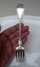 Christofle Chinon antique silver plated table fork