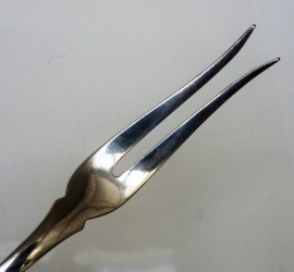 A pair of Wellner Art Deco silver plated cold meat serving forks