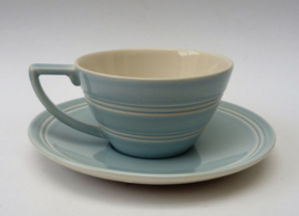 Jasper Conran at Wedgwood Casual blue theekop met schotel