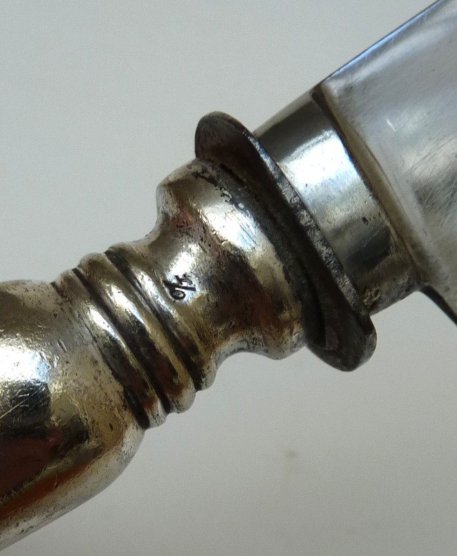 Antique French silver plated meat carving set